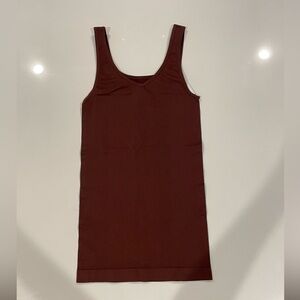 NWT Nordstrom Rack Seamless V Neck Brown Tank Top Size XS